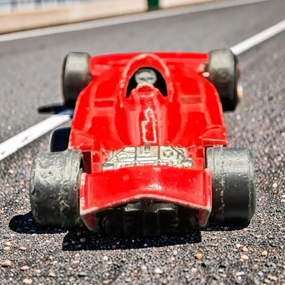 Vintage 1980's Black Widow Red F1 Formula Race Car Diecast Indy A71